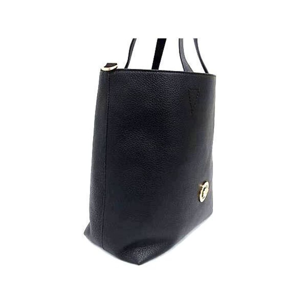 VERSACE Medusa Leather Tote Bag Clutch Shoulder Crossbody Black